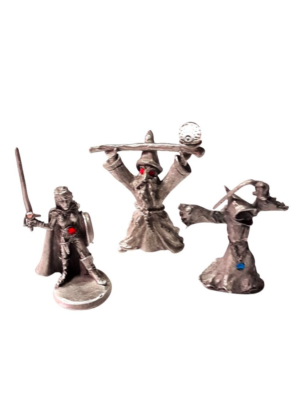 Dark Haven Legends 3 D&D Figures Trickster Wood Elf Wizard Fighter/Mage Pewter